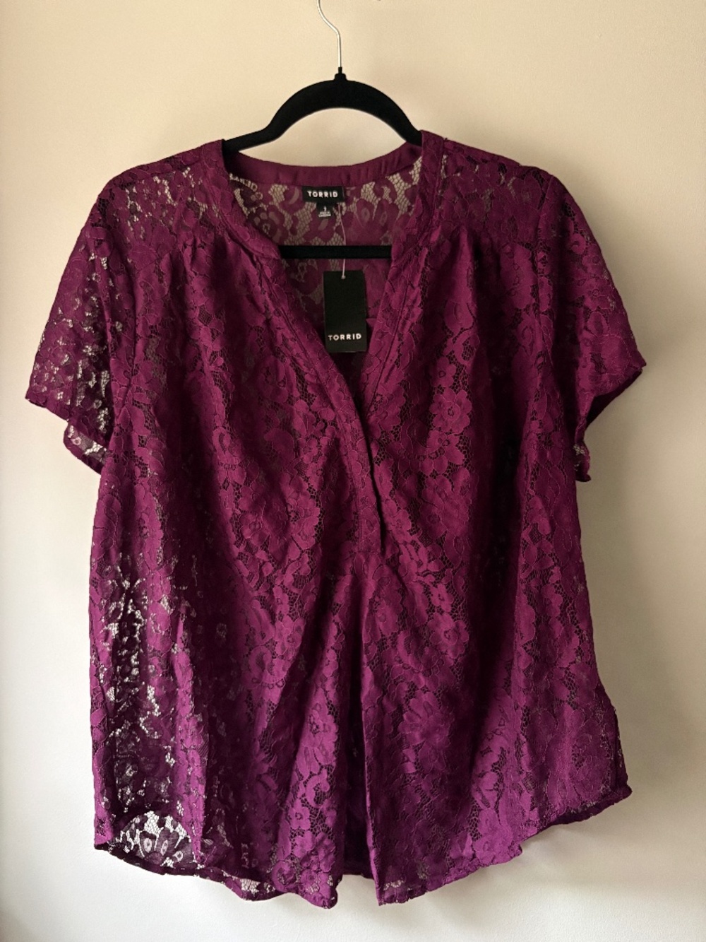 Harper Lace Short Sleeve Blouse